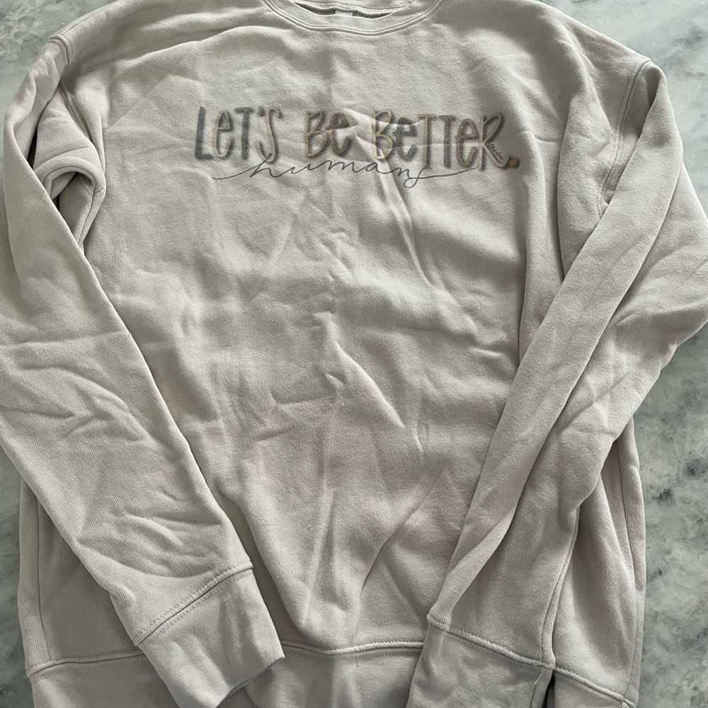 Bella Canvas Cream Crewneck Men's Sweater